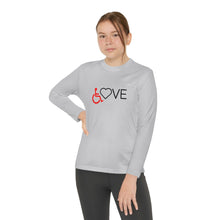 Load image into Gallery viewer, Wheelchair Love Youth Long Sleeve Tee
