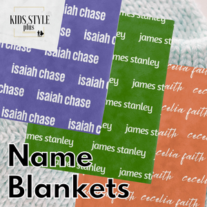 Minky Name Blanket