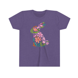 Floral Bunny Youth Tee