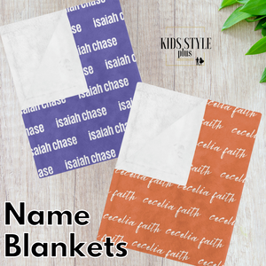 Minky Name Blanket