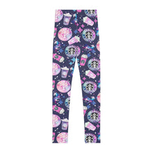 Load image into Gallery viewer, Galaxy Coffee Youth Leggings
