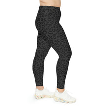 Load image into Gallery viewer, Onyx Leopard Womens Plus Size Leggings
