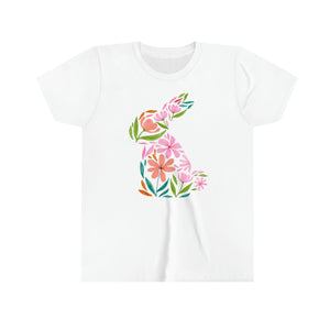 Floral Bunny Youth Tee