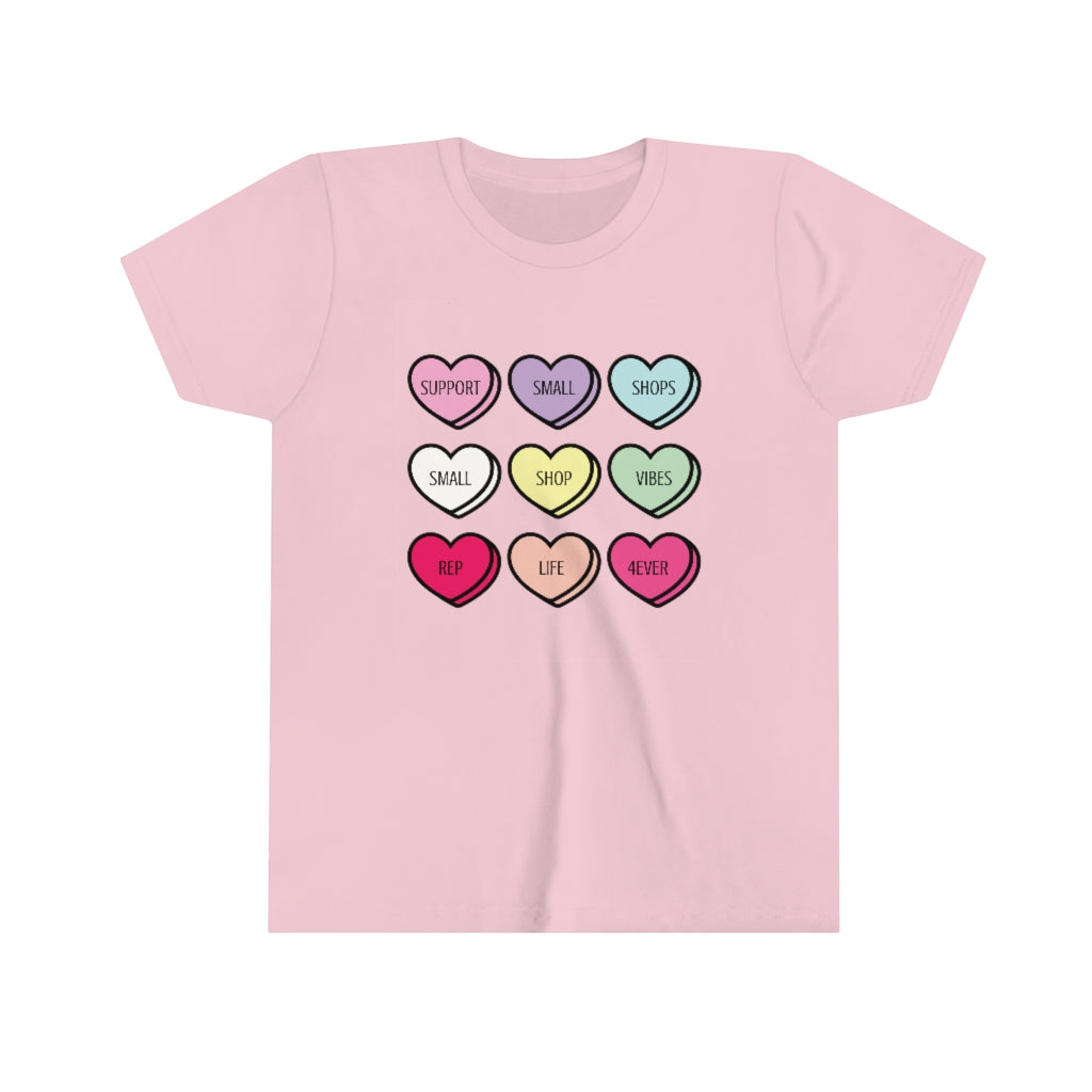 Candy Hearts Youth Tee