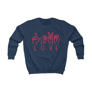 Love Sign Language Kids Sweatshirt
