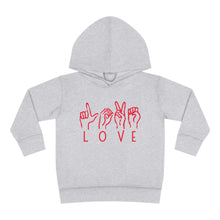Load image into Gallery viewer, Love Sign Language Toddler Fleece Hoodie
