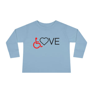 Wheelchair Love Toddler Long Sleeve Tee