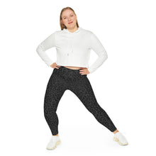 Load image into Gallery viewer, Onyx Leopard Womens Plus Size Leggings
