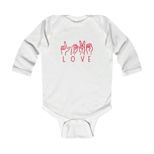 Load image into Gallery viewer, Love Sign Language Long Sleeve Onesie
