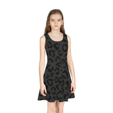 Load image into Gallery viewer, Onyx Leopard Girls&#39; Sleeveless Dress
