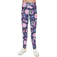 Load image into Gallery viewer, Galaxy Coffee Youth Leggings
