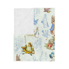 Load image into Gallery viewer, Peter Rabbit Velveteen Minky Blanket
