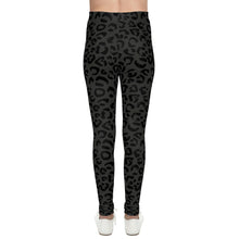 Load image into Gallery viewer, Onyx Leopard Youth Leggings
